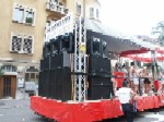 Der komplette Hinterteil des Trucks